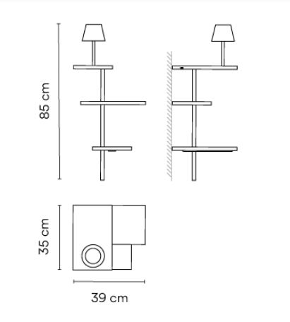 lampara-suite-vibia-mgf measere.JPG